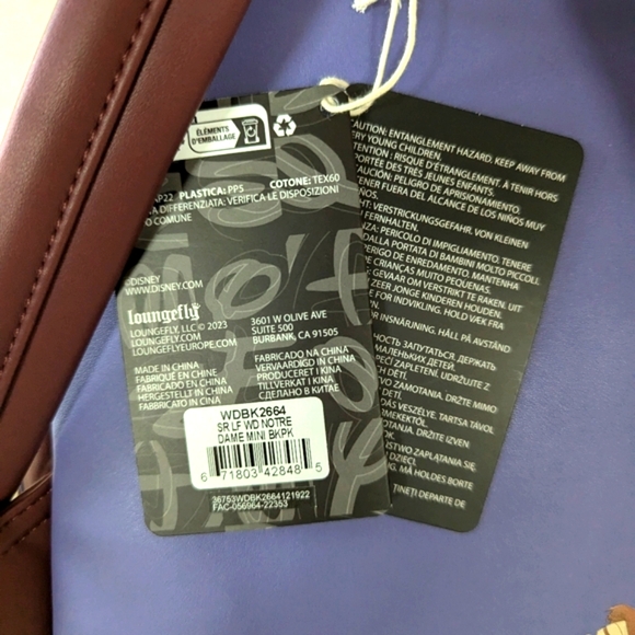 LOUNGEFLY x DISNEY | The Hunchback of Notre Dame Backpack 🎒, RARE Collectible - Picture 10 of 15